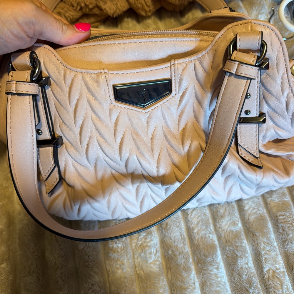 Quilted Soft Pink Shoulder Bag - Women